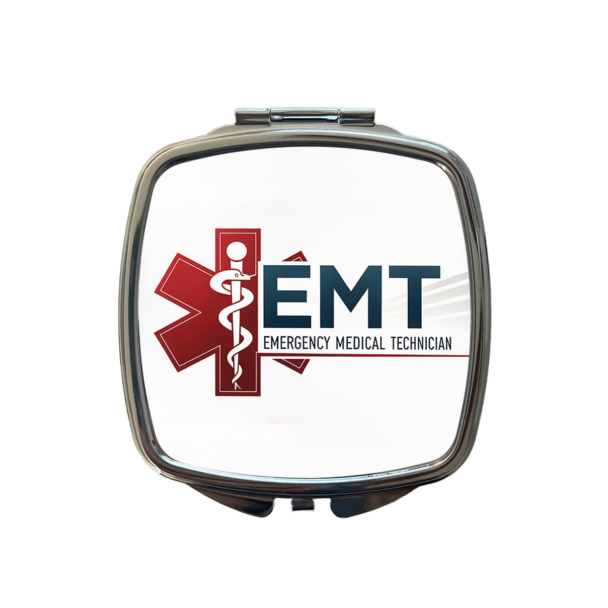 EMT Emergency Medical Technician Small Travel Purse Handbag Pocket Makeup Compact Mirror