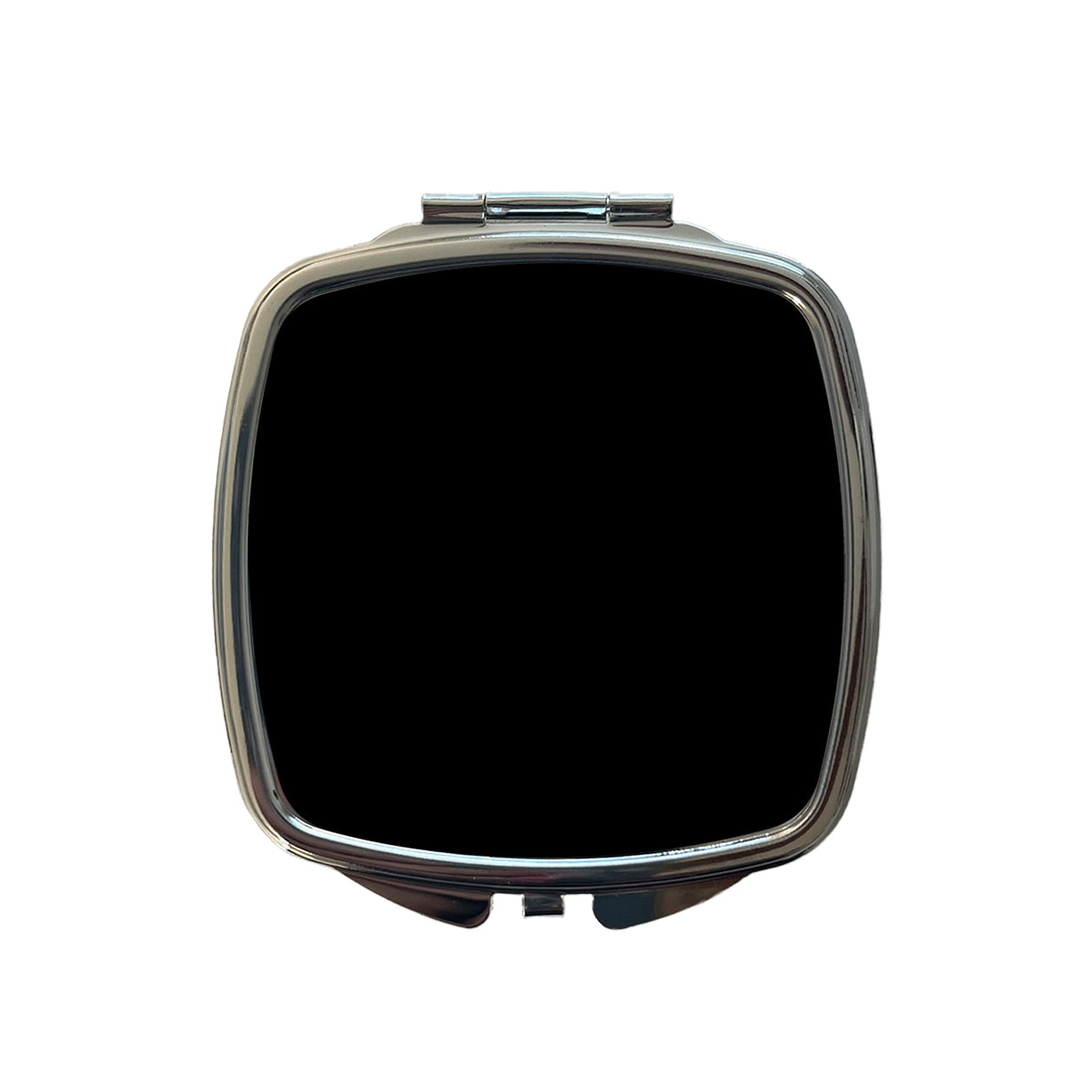 It's Just a Solid Black Color Small Travel Purse Handbag Pocket Makeup Compact Mirror