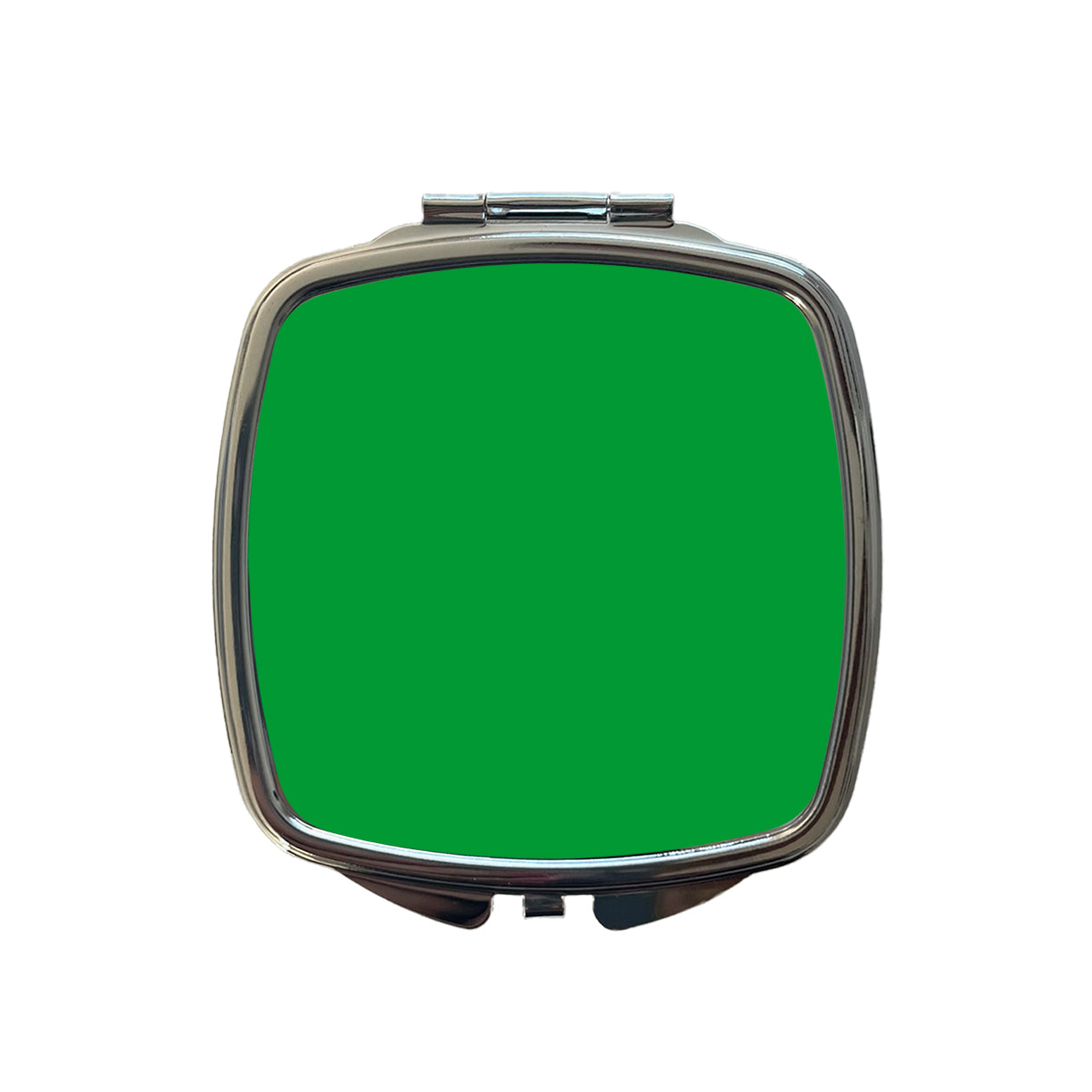 It's Just a Solid Green Color Small Travel Purse Handbag Pocket Makeup Compact Mirror