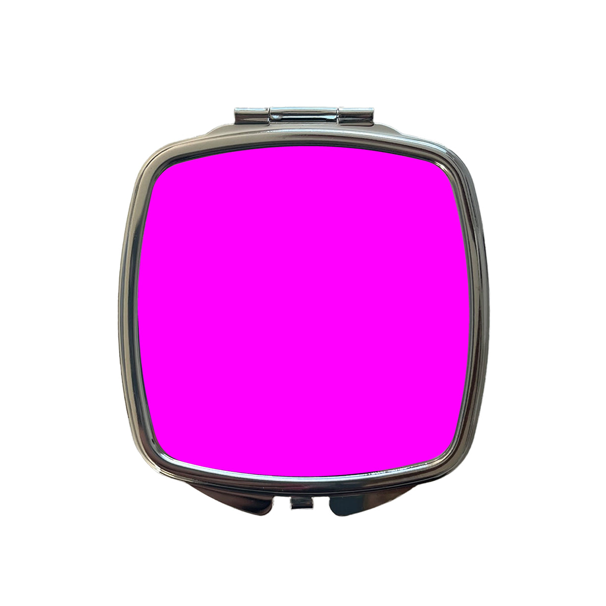 It's Just a Solid Hot Pink Color Small Travel Purse Handbag Pocket Makeup Compact Mirror
