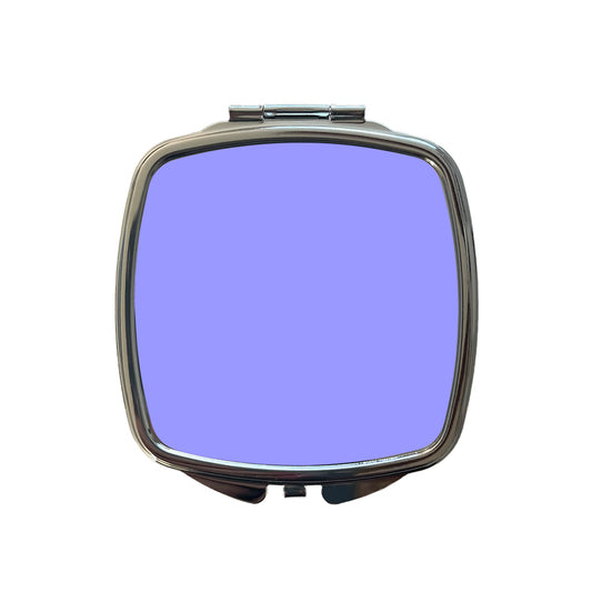 It's Just a Solid Lavender Color Small Travel Purse Handbag Pocket Makeup Compact Mirror
