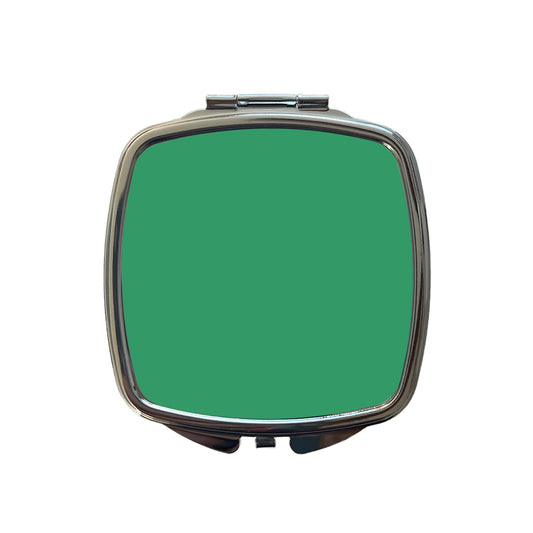 It's Just a Solid Teal Color Small Travel Purse Handbag Pocket Makeup Compact Mirror