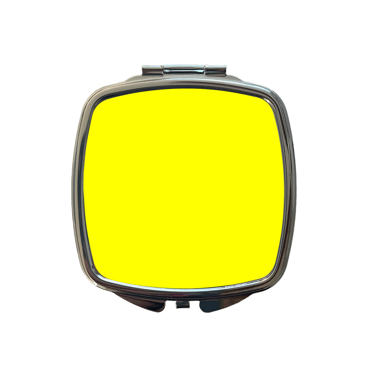 It's Just a Solid Yellow Color Small Travel Purse Handbag Pocket Makeup Compact Mirror