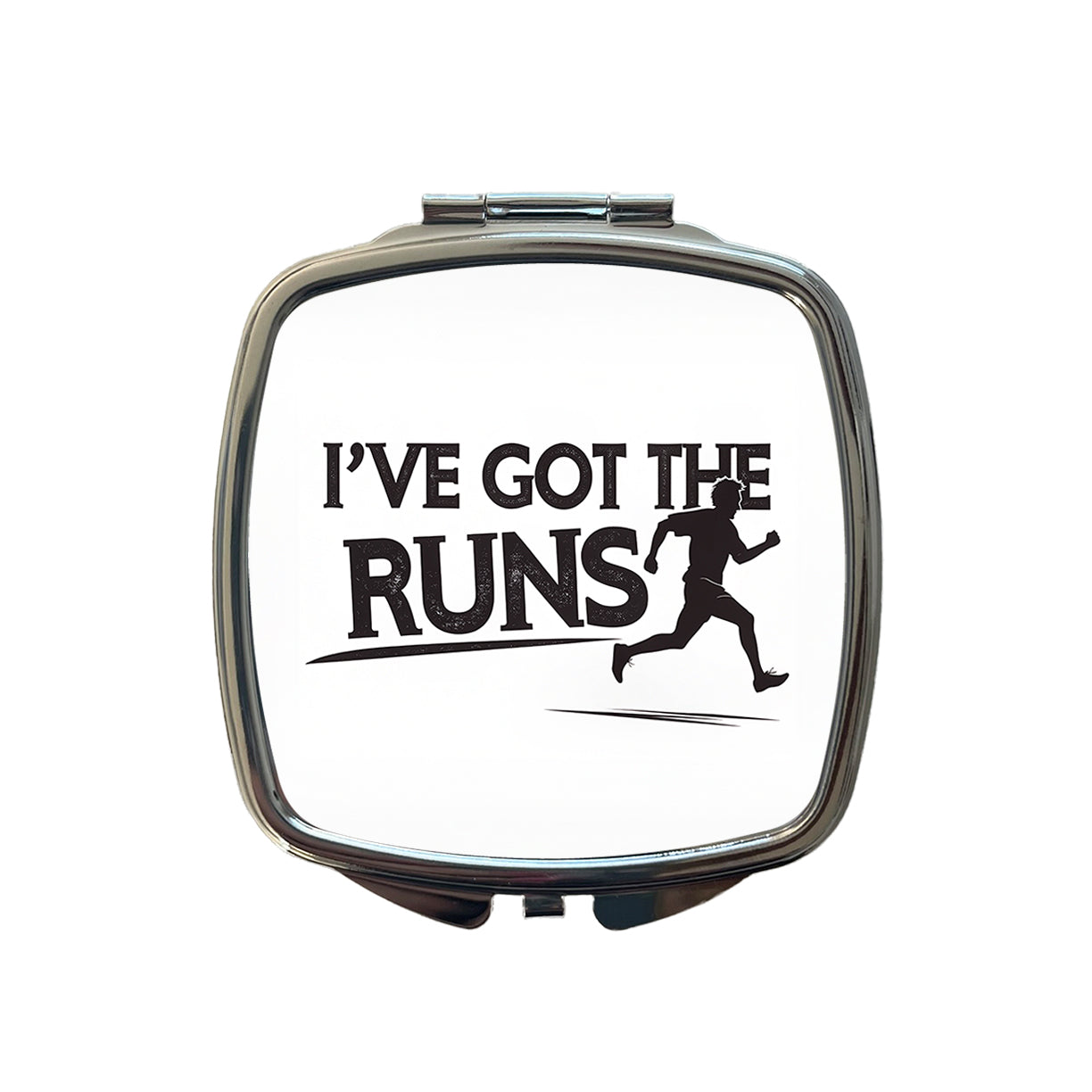 I've Got The Runs Funny Running Jogging Small Travel Purse Handbag Pocket Makeup Compact Mirror