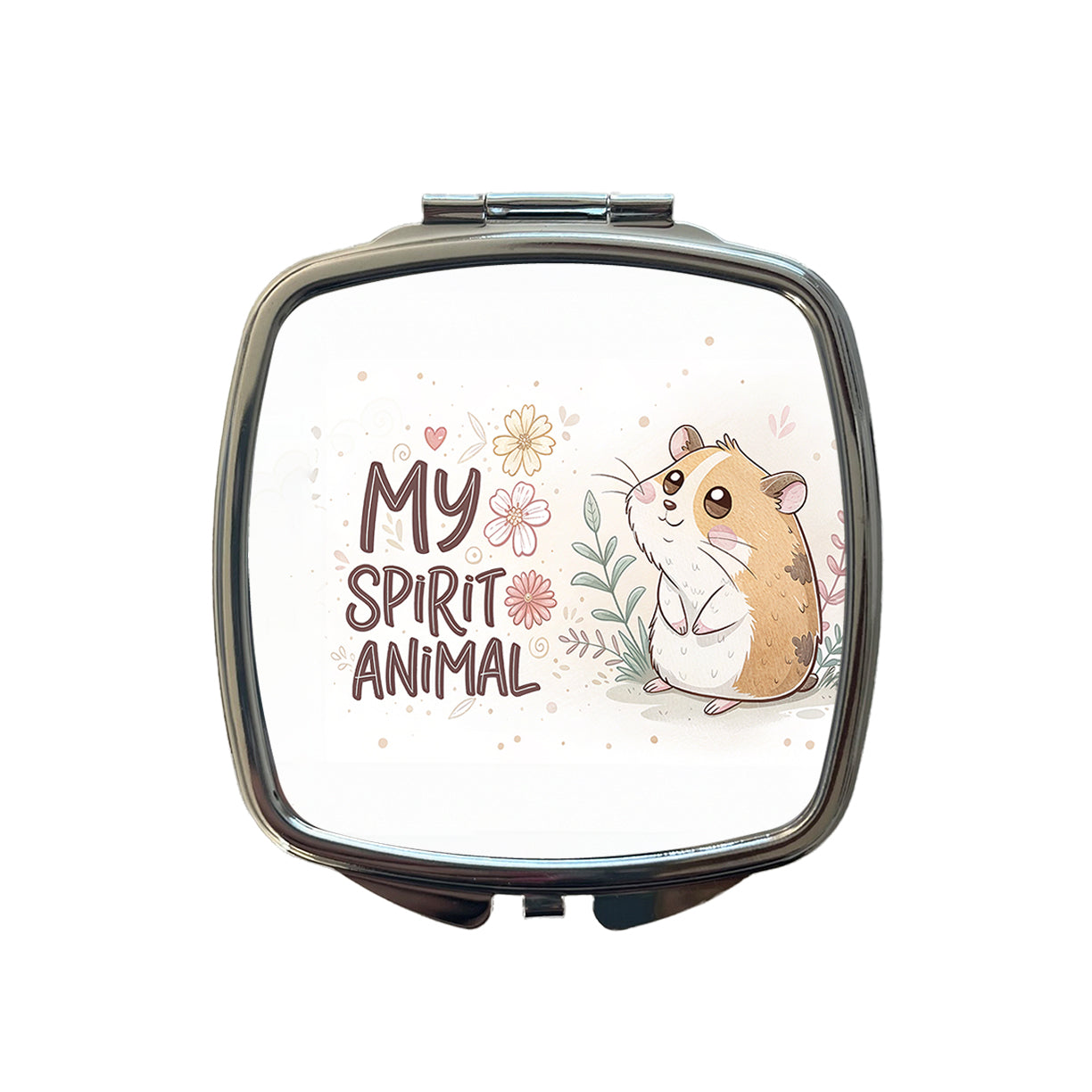My Spirit Animal Hamster Funny Small Travel Purse Handbag Pocket Makeup Compact Mirror