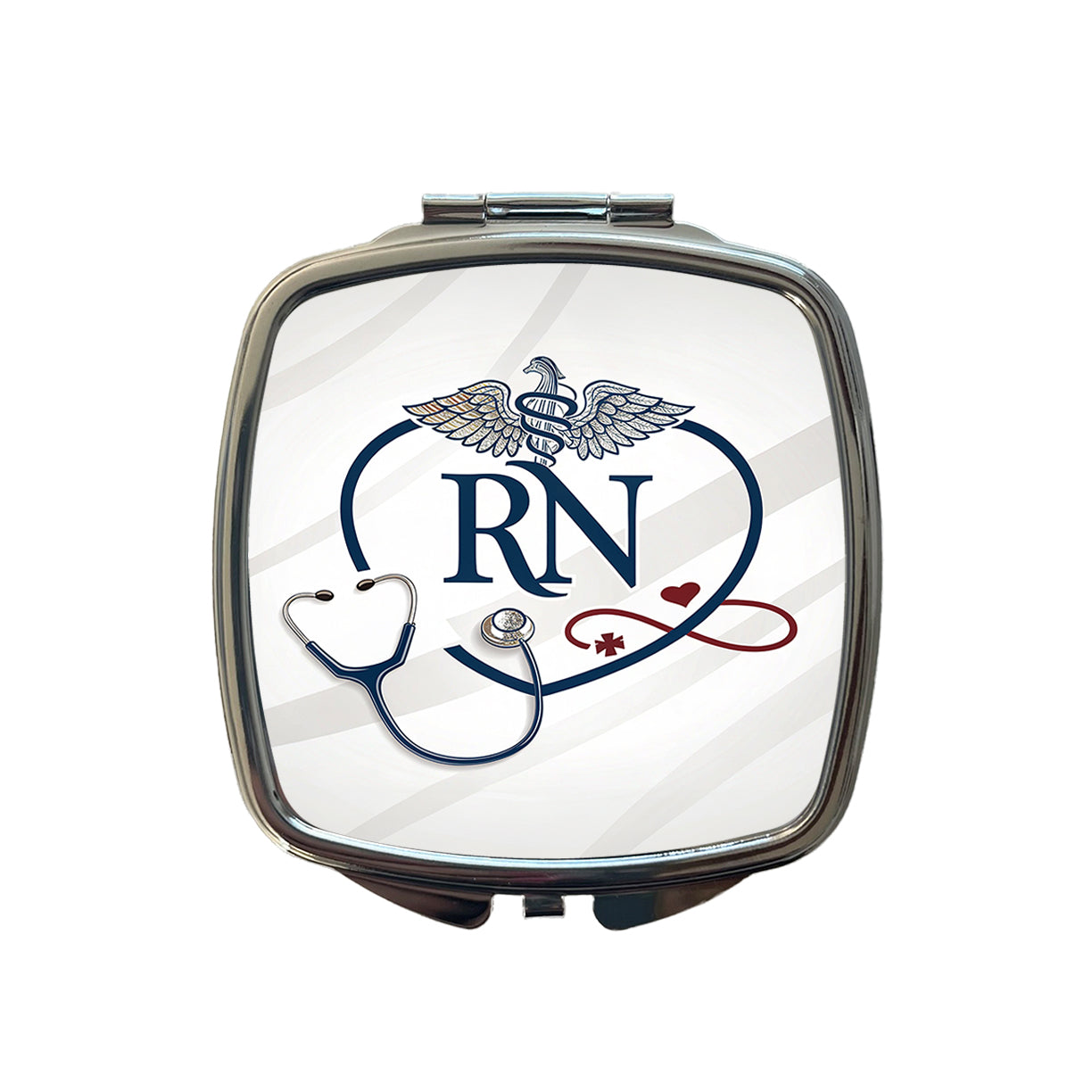 RN Registered Nurse Nursing Small Travel Purse Handbag Pocket Makeup Compact Mirror
