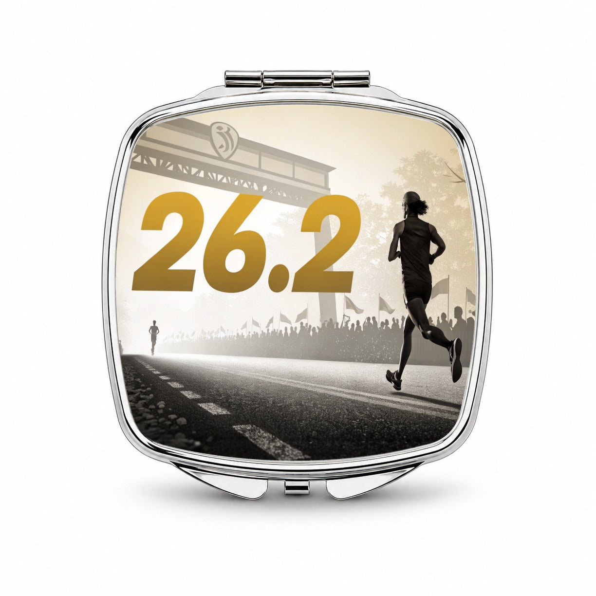 26.2 Marathon Running Jogging Small Travel Purse Handbag Pocket Makeup Compact Mirror