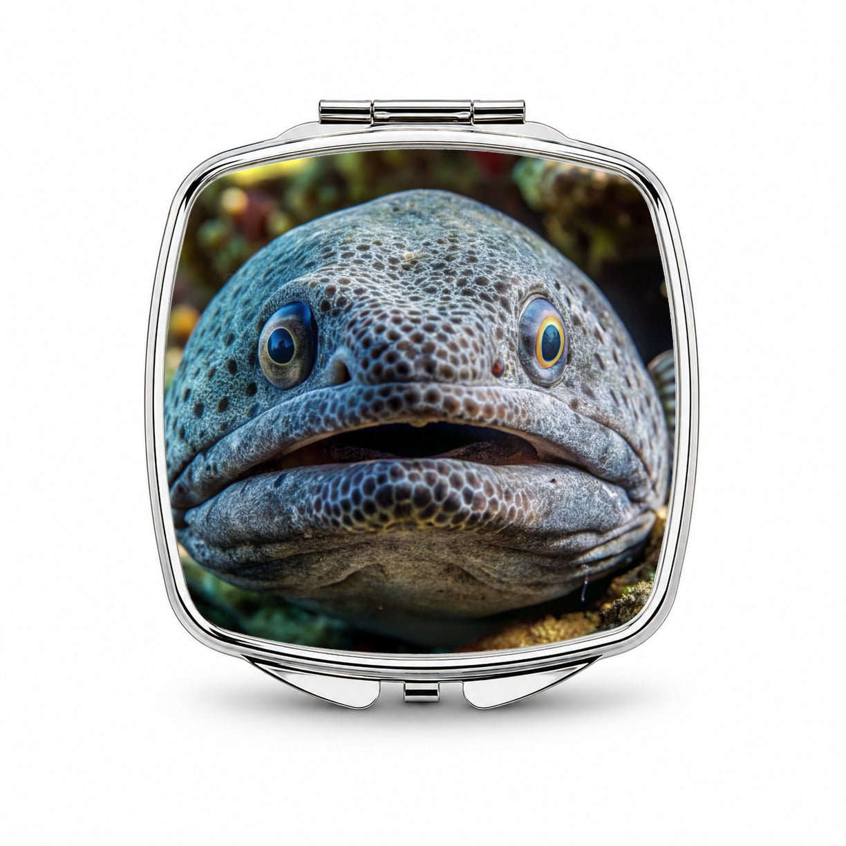 Wolf Eel Small Travel Purse Handbag Pocket Makeup Compact Mirror