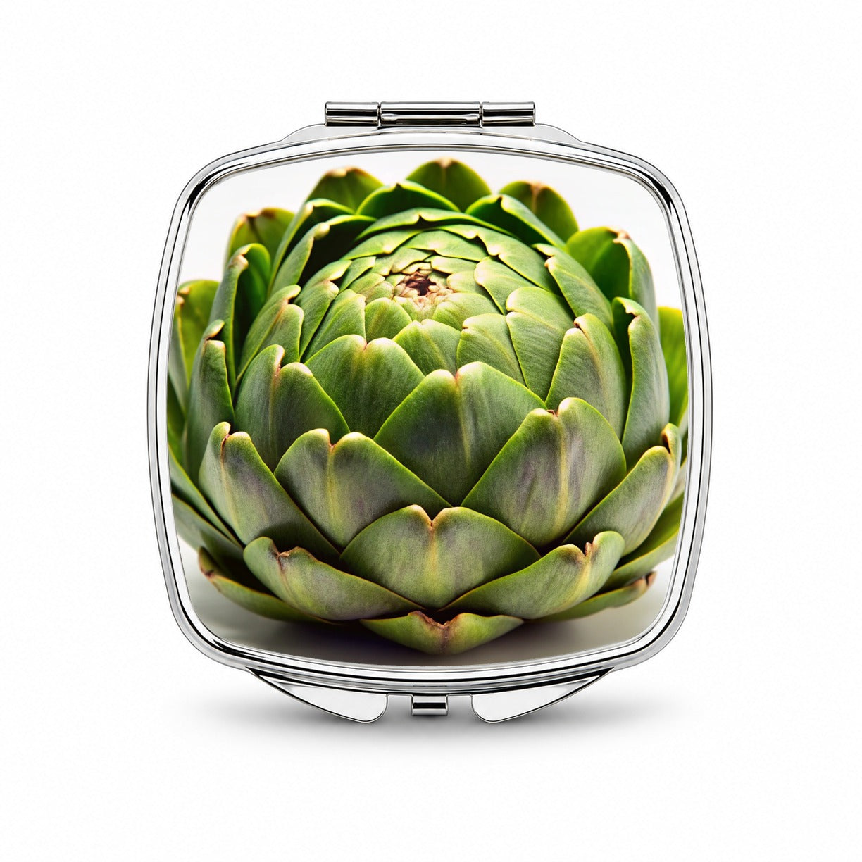 Artichoke Vegetable Photo Small Travel Purse Handbag Pocket Makeup Compact Mirror