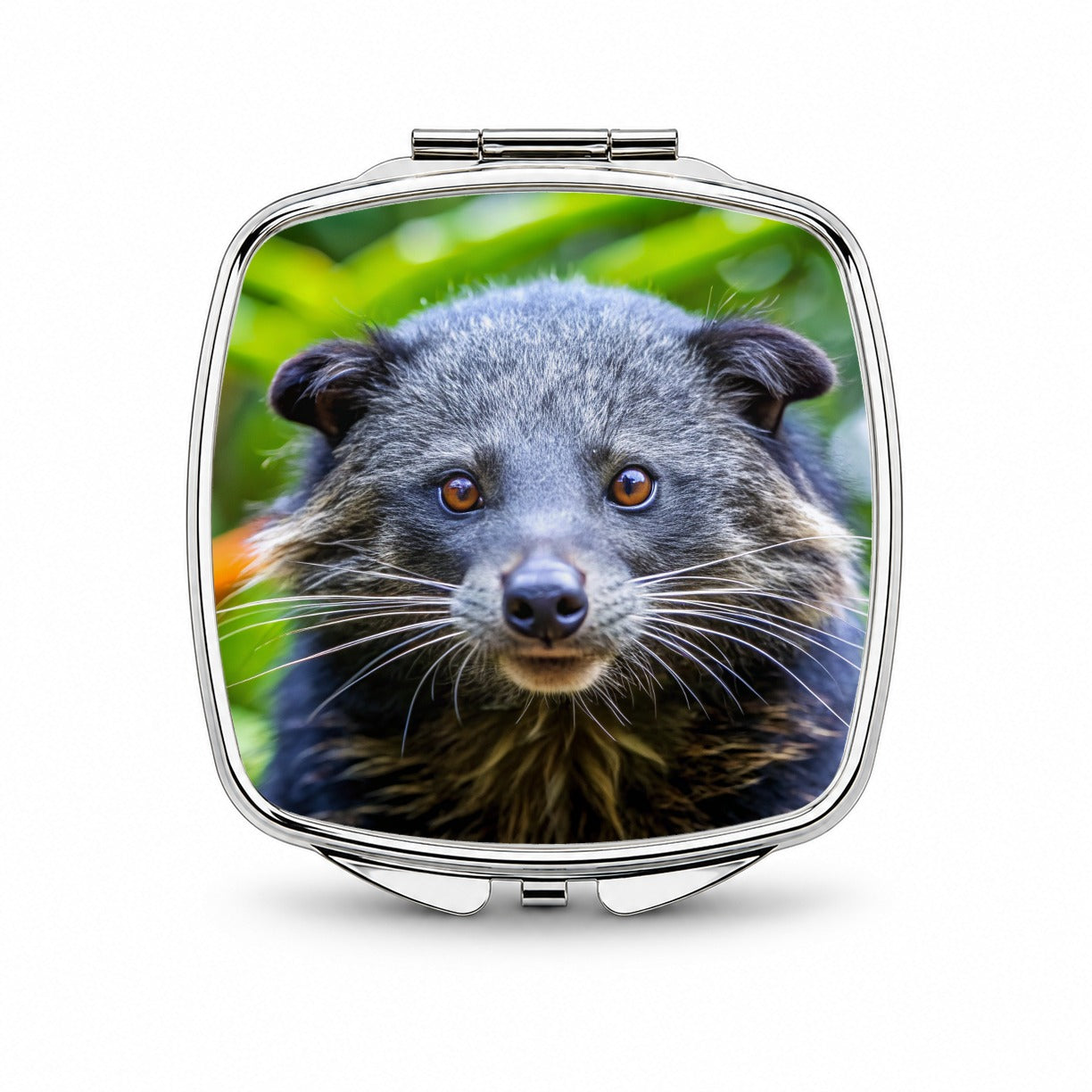 Binturong Bearcat Photo Small Travel Purse Handbag Pocket Makeup Compact Mirror