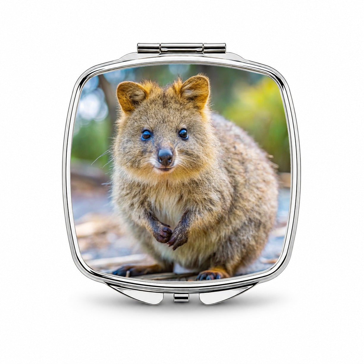 Quokka Photo Small Travel Purse Handbag Pocket Makeup Compact Mirror