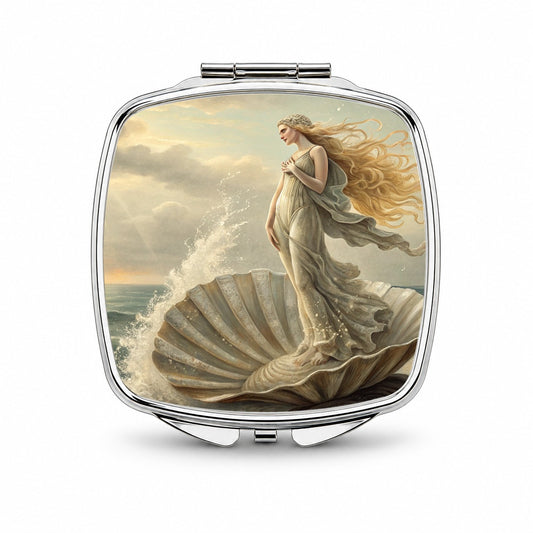 Birth of Venus Inspired Small Travel Purse Handbag Pocket Makeup Compact Mirror