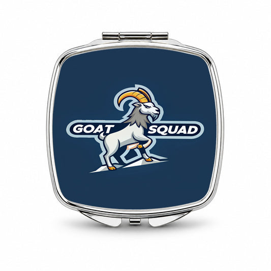 Goat Squad Funny Small Travel Purse Handbag Pocket Makeup Compact Mirror