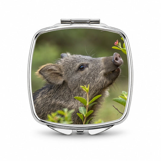 Javelina Woodland Small Travel Purse Handbag Pocket Makeup Compact Mirror