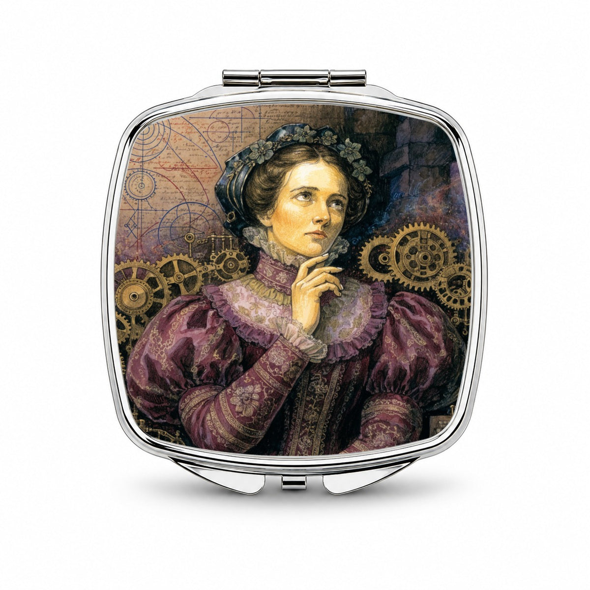 Ada Lovelace Mathematician Small Travel Purse Handbag Pocket Makeup Compact Mirror