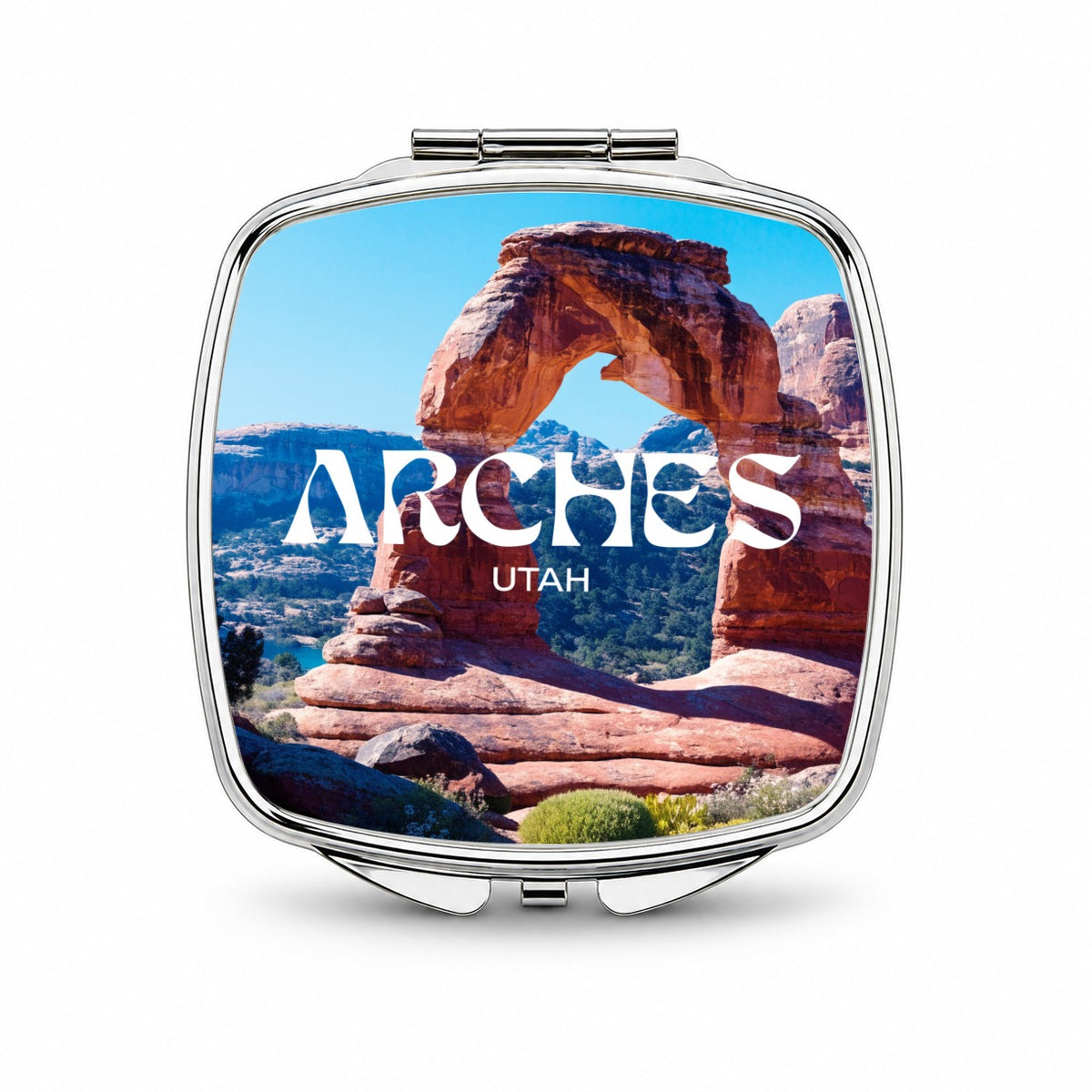 Arches Utah Travel Small Travel Purse Handbag Pocket Makeup Compact Mirror