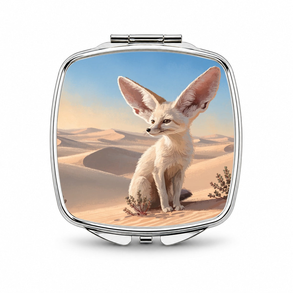 Fennec Fox Desert Small Travel Purse Handbag Pocket Makeup Compact Mirror
