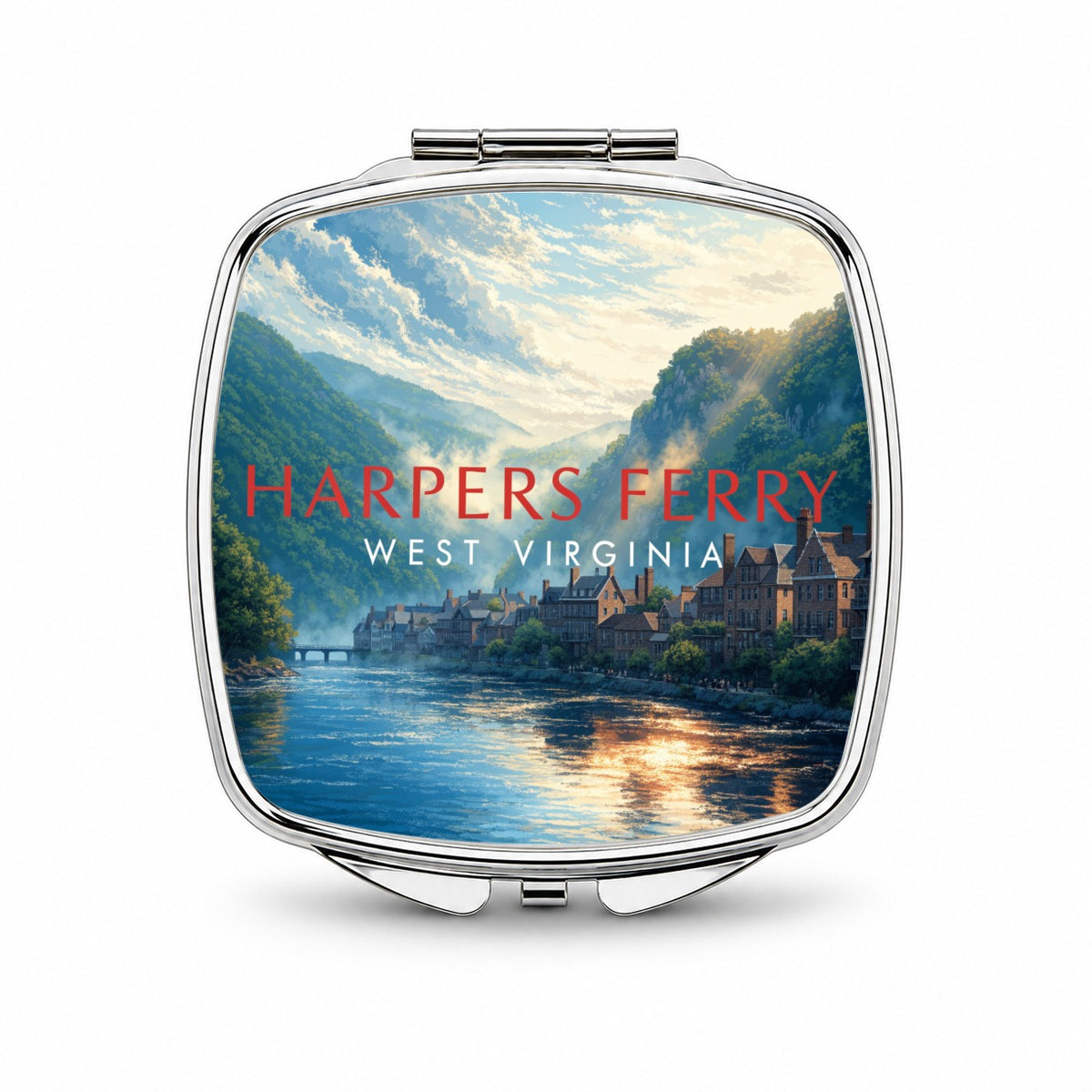 Harpers Ferry West Virginia Travel Small Travel Purse Handbag Pocket Makeup Compact Mirror