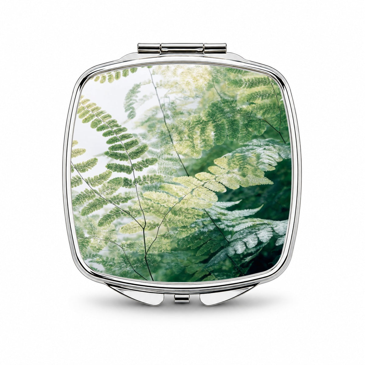 Maidenhair Fern Garden Small Travel Purse Handbag Pocket Makeup Compact Mirror