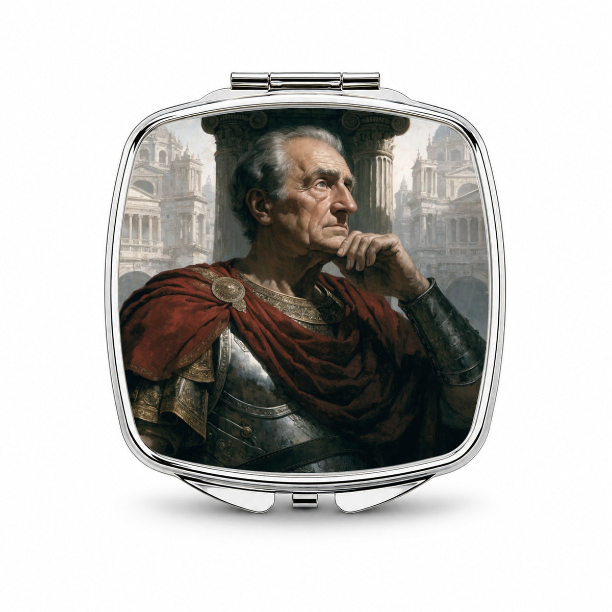 Marcus Aurelius Roman Emperor Small Travel Purse Handbag Pocket Makeup Compact Mirror
