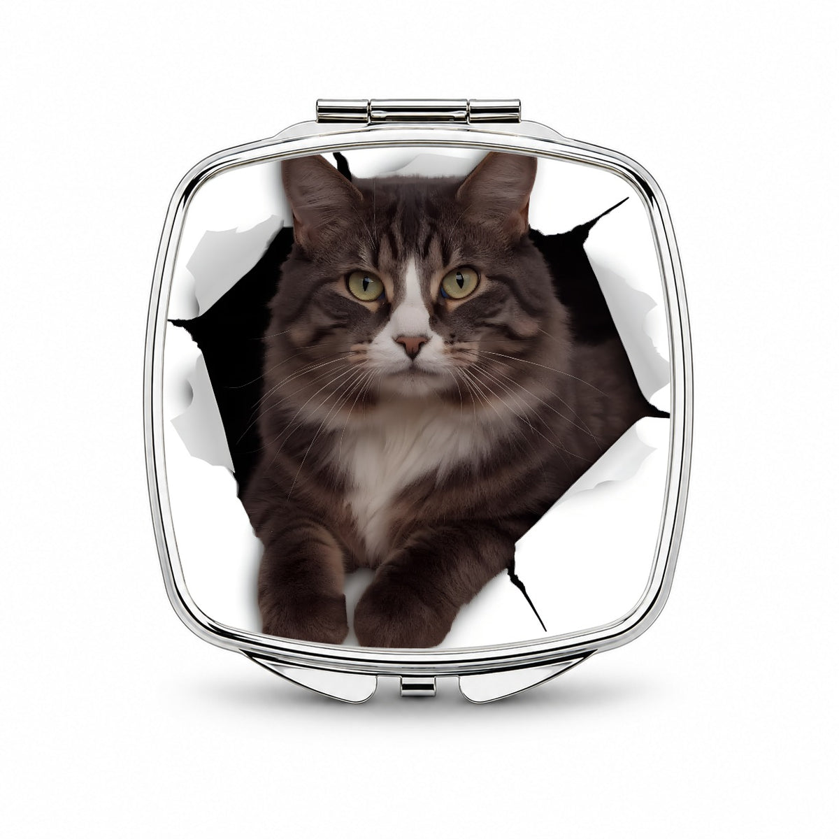 Norwegian Forest Cat Breakout Small Travel Purse Handbag Pocket Makeup Compact Mirror