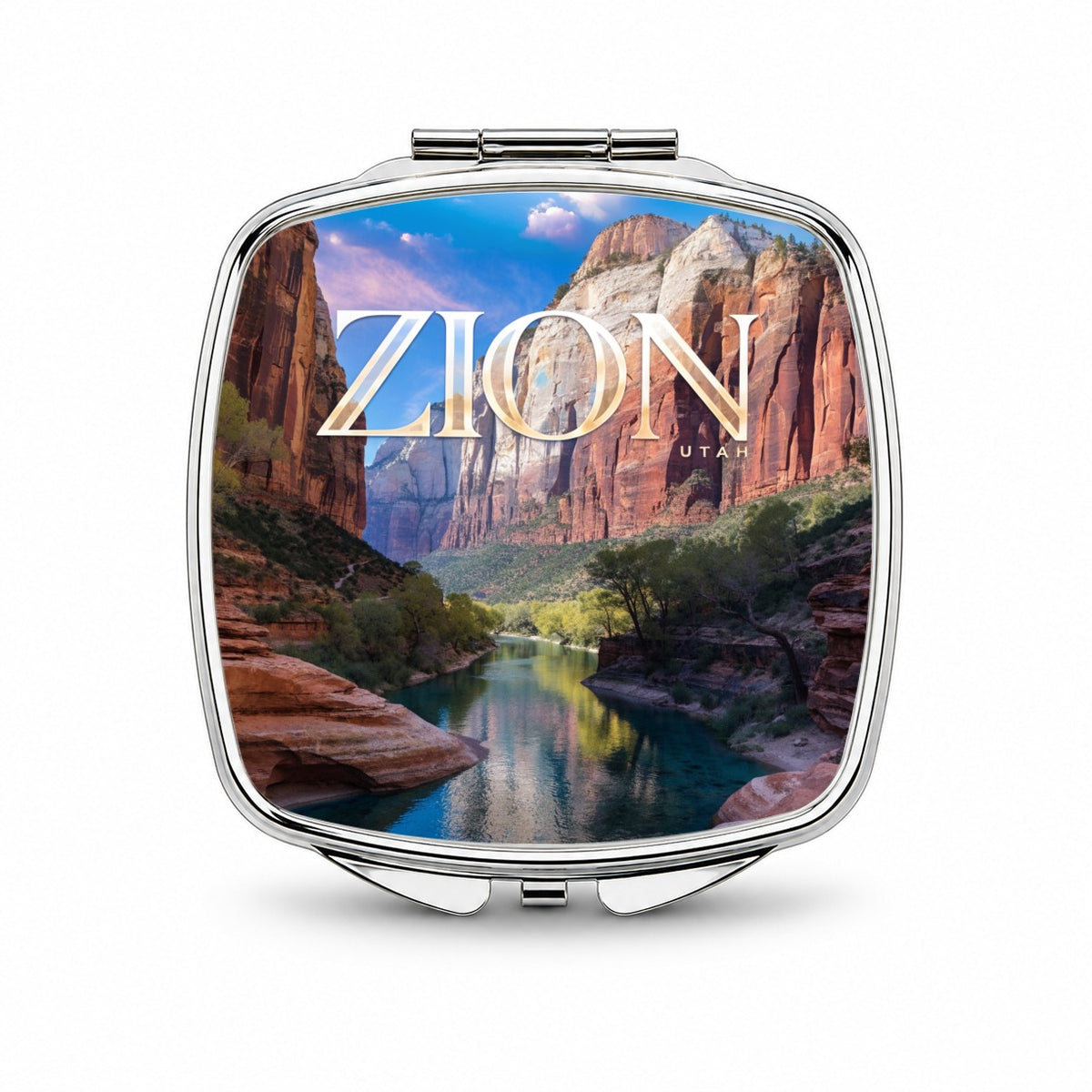 Zion Utah Travel Small Travel Purse Handbag Pocket Makeup Compact Mirror