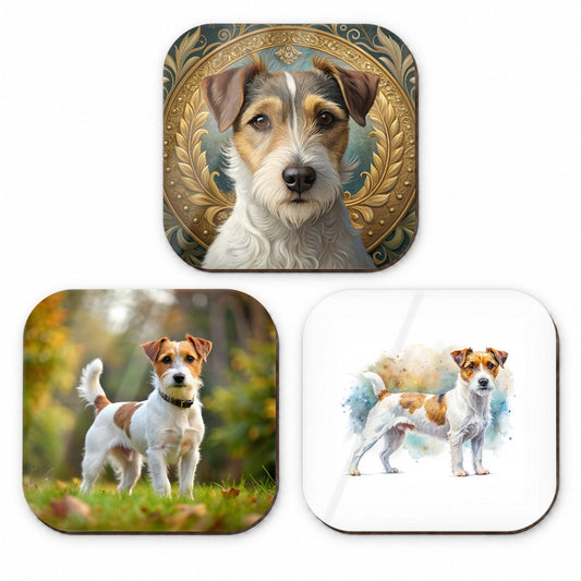 Parson Russell Terrier Dog Modern Photo Art Fridge Magnet Set