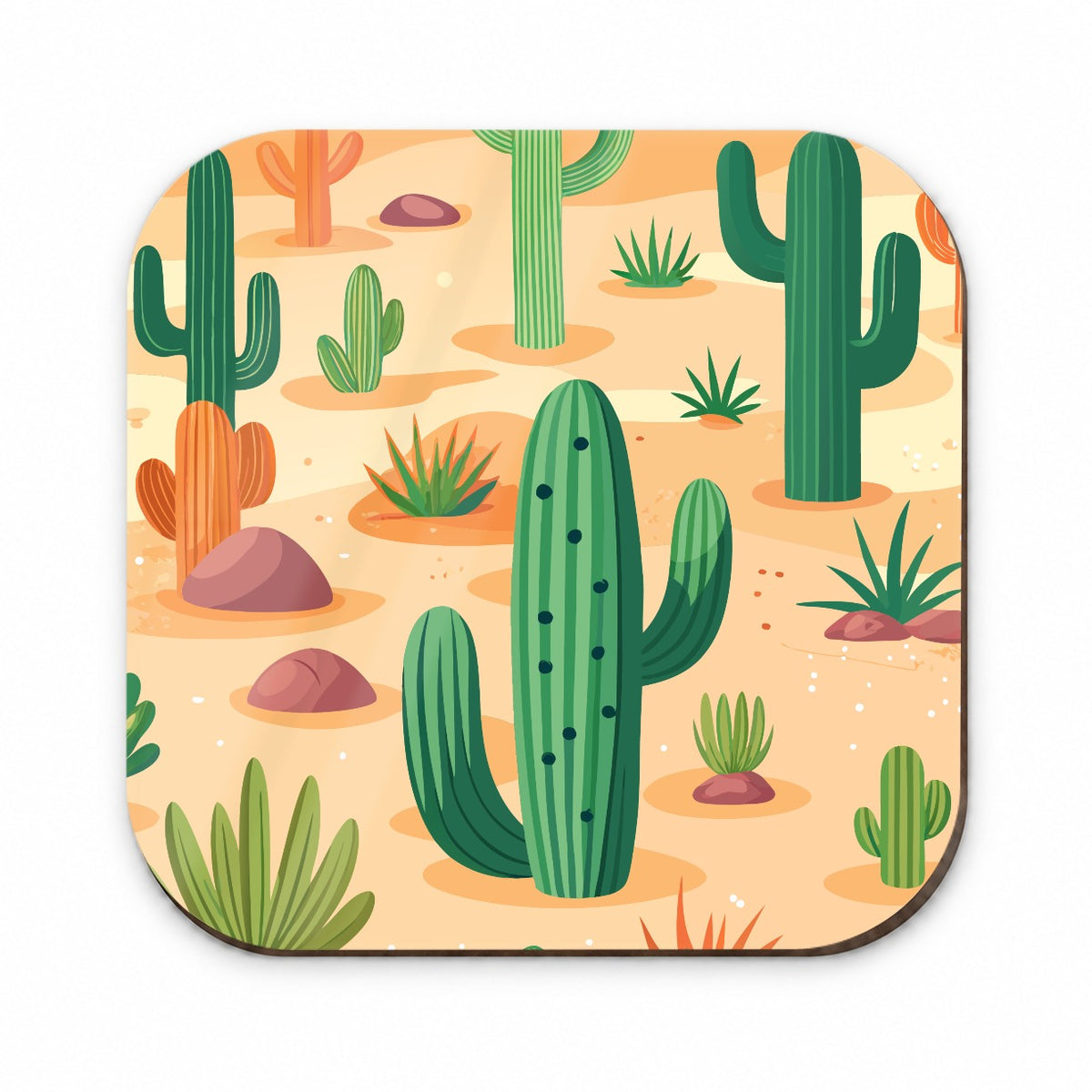 Cactus Cacti Desert Scattered Pattern Fridge Magnet