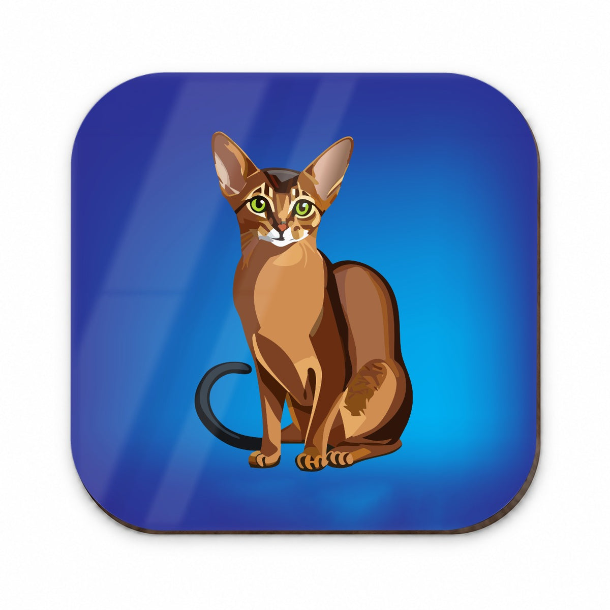Abyssinian Cat Sitting Fridge Magnet