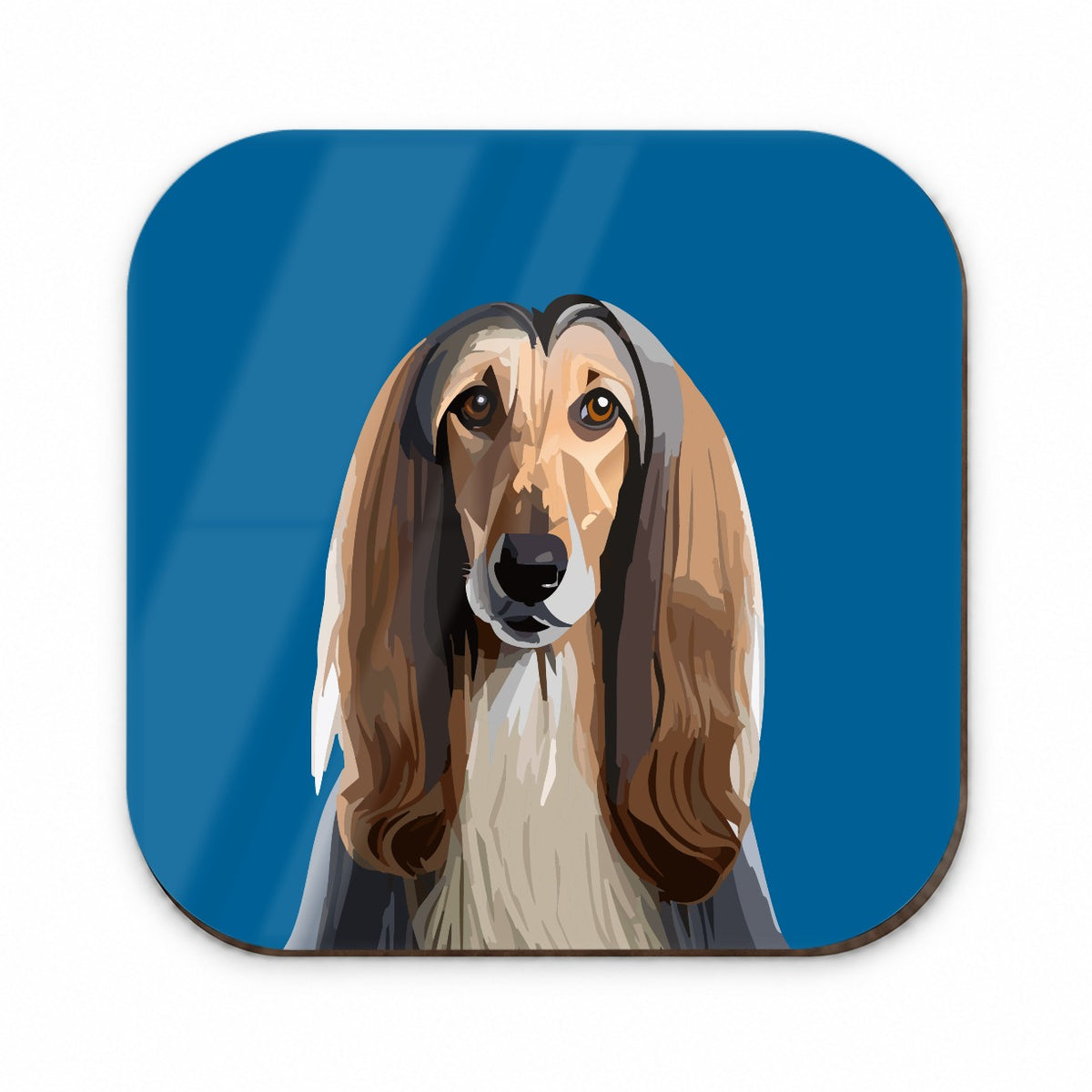 Afghan Hound Dog Staring Fridge Magnet