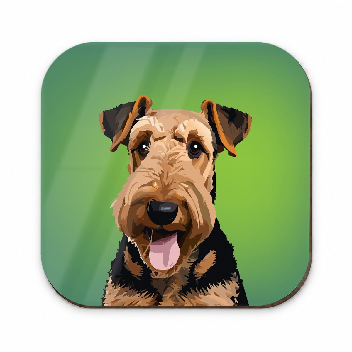 Airedale Terrier Dog Portrait Fridge Magnet