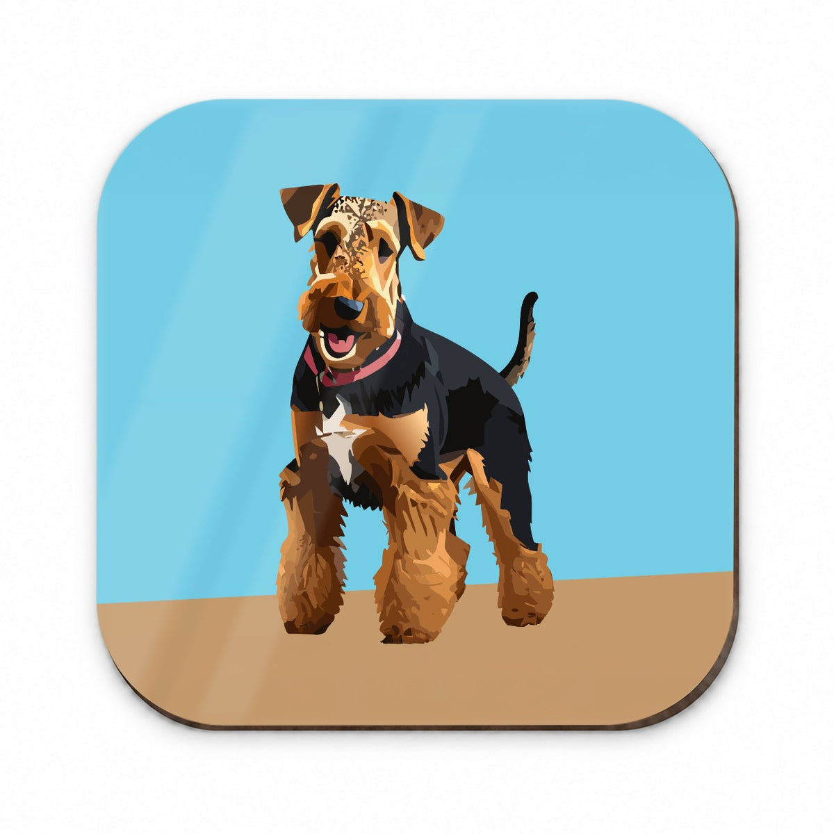 Airedale Terrier Dog Standing Fridge Magnet