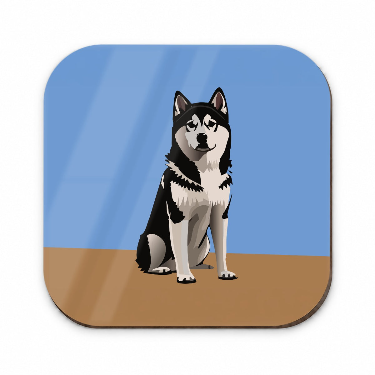 Alaskan Klee Kai Dog Sitting Fridge Magnet