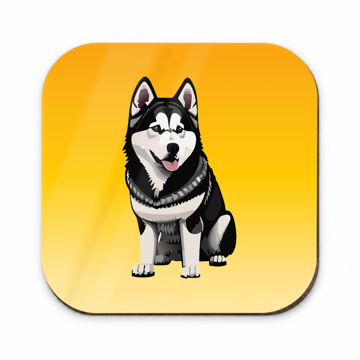 Alaskan Malamute Dog Sitting Fridge Magnet