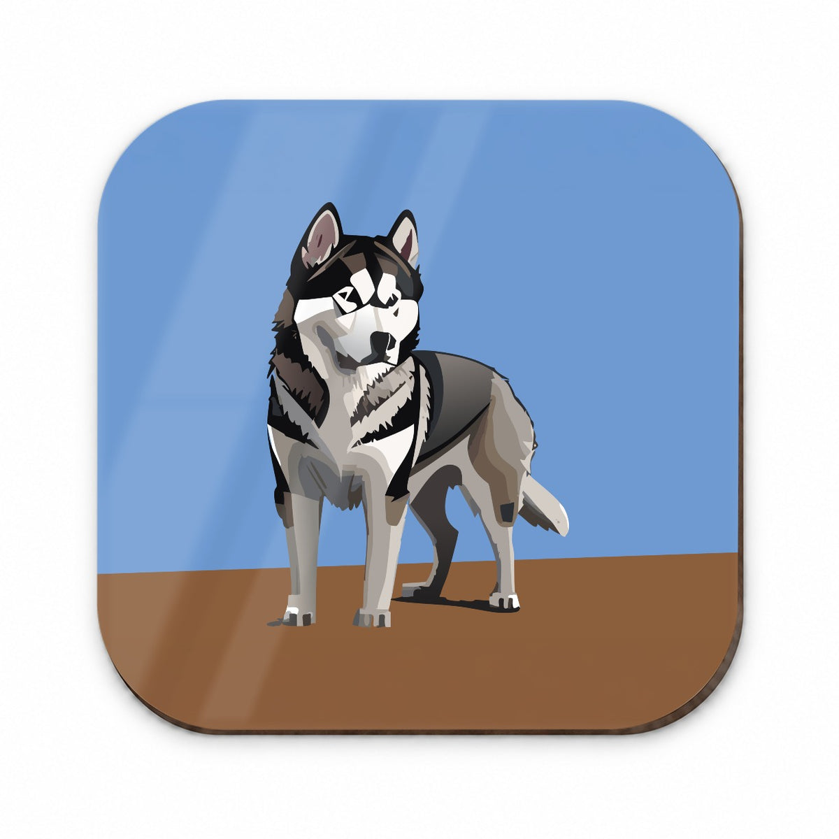 Alaskan Malamute Dog Standing Fridge Magnet