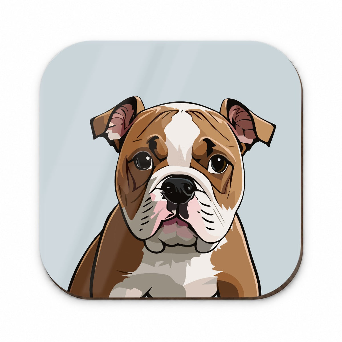American Bulldog Staring Fridge Magnet