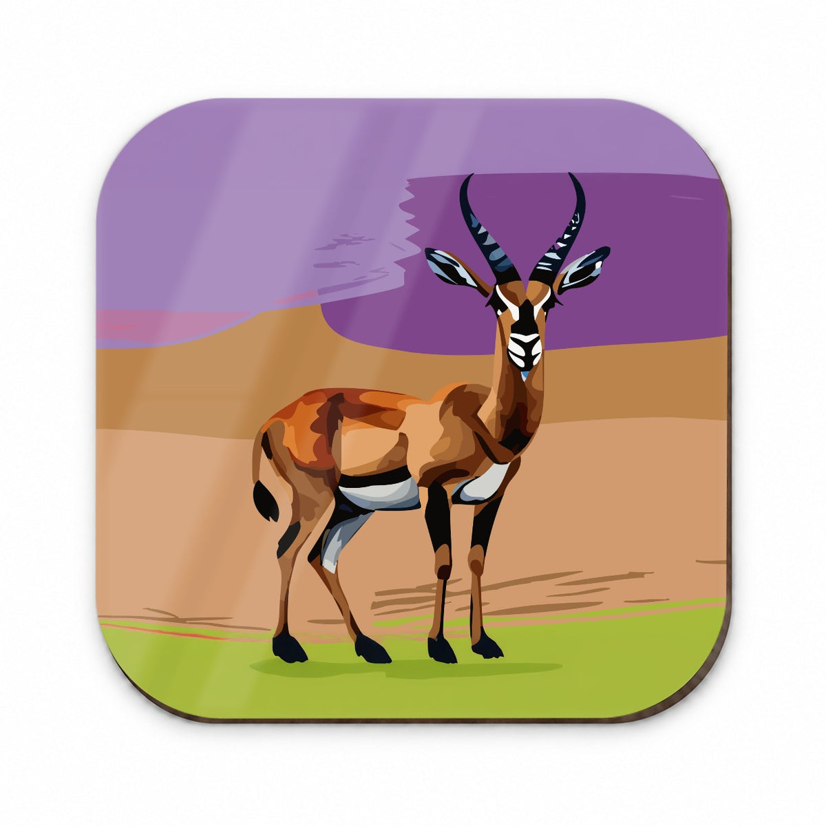 Antelope Buck Watercolor Fridge Magnet