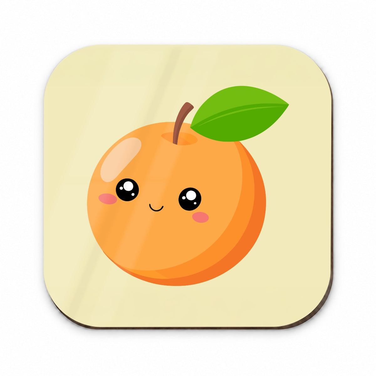 Apricot Cute Happy Fruit Fridge Magnet