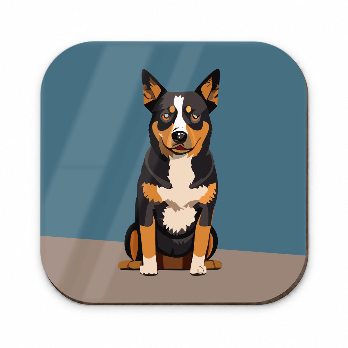 Australian Cattle Dog Sitting Fridge Magnet