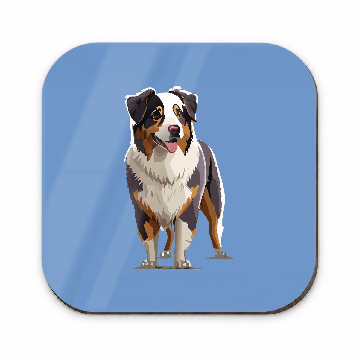 Australian Shepherd Dog Standing Fridge Magnet