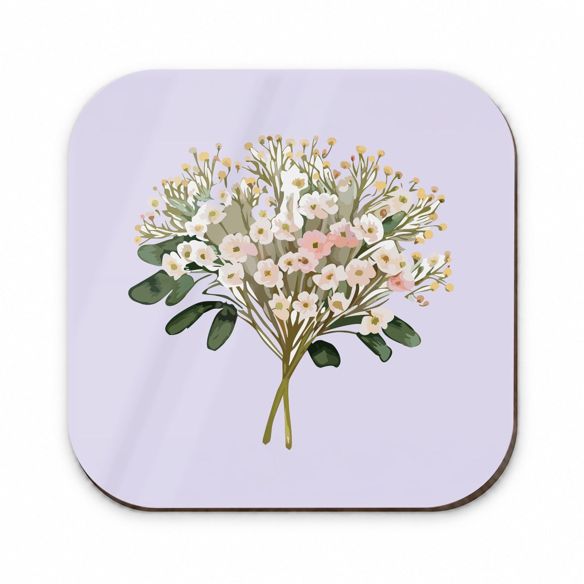 Baby's Breath Flowers White Fridge Magnet