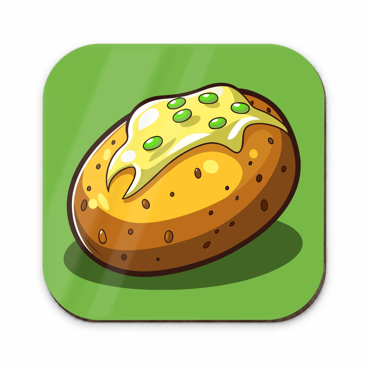Baked Potato with Butter Fridge Magnet