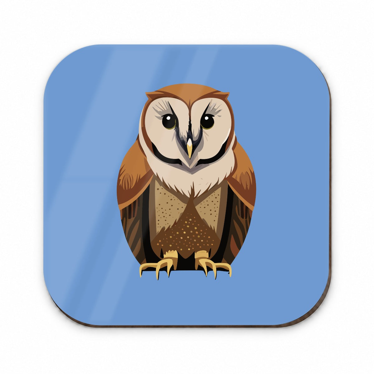 Barn Owl Staring Fridge Magnet