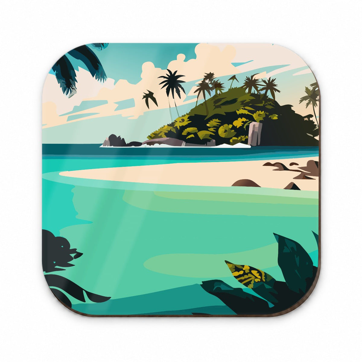 Beach Tropical Island Paradise Vacation Fridge Magnet