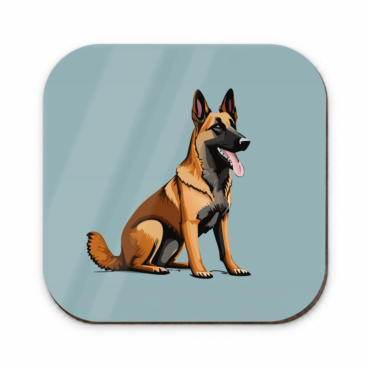 Belgian Shepherd Dog Sitting Fridge Magnet