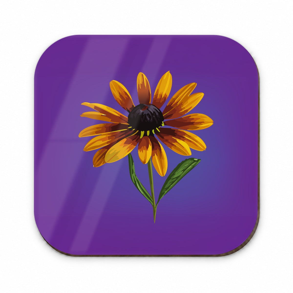 Black Eyed Susan Flower Yellow Watercolor Fridge Magnet