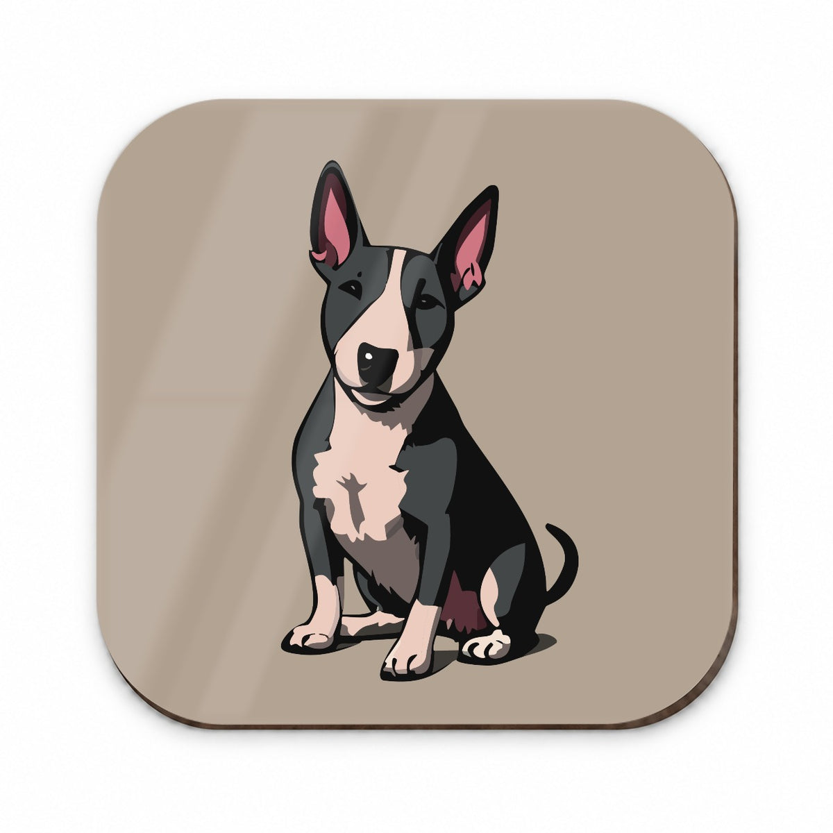 Bull Terrier Dog Sitting Fridge Magnet