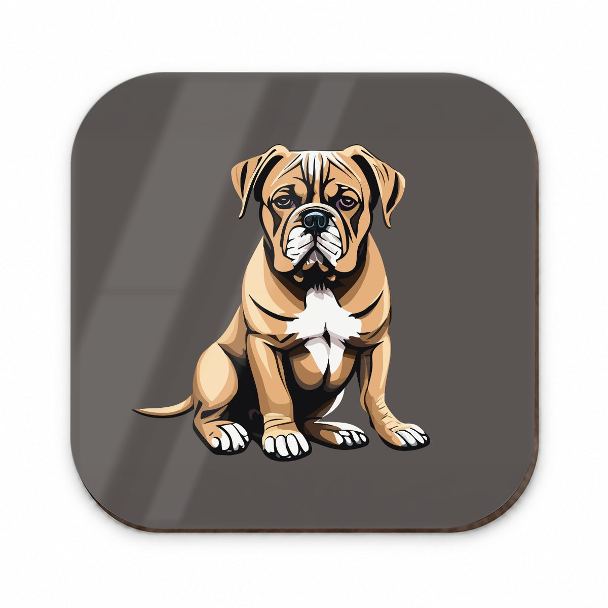 Bullmastiff Dog Sitting Fridge Magnet