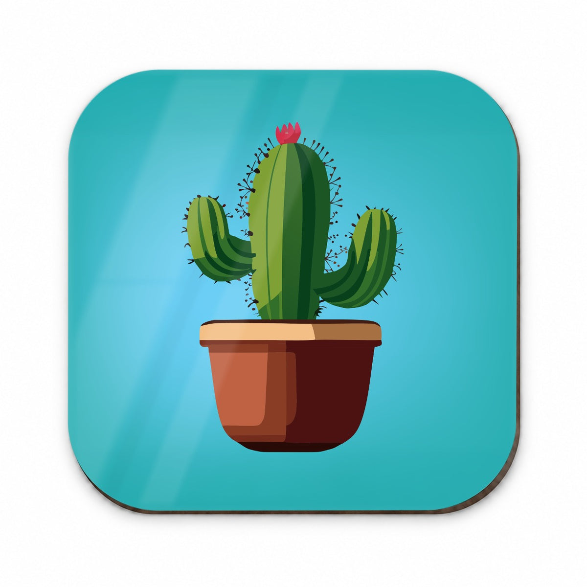 Cactus in Pot Fridge Magnet
