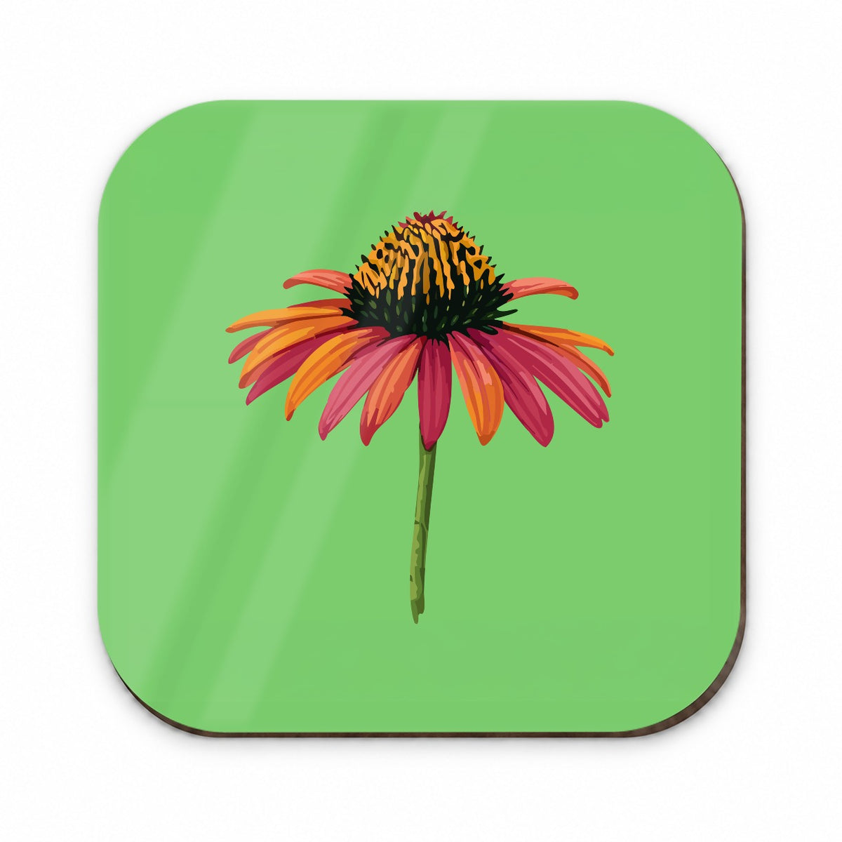 Coneflower Flower Watercolor Fridge Magnet